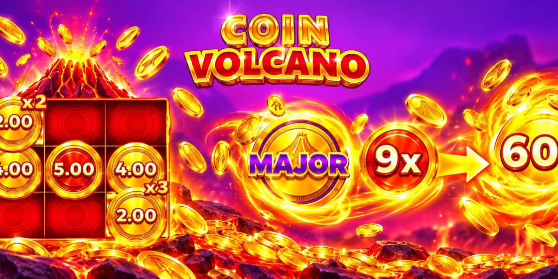 Coin Volcano Mecánicas y funciones